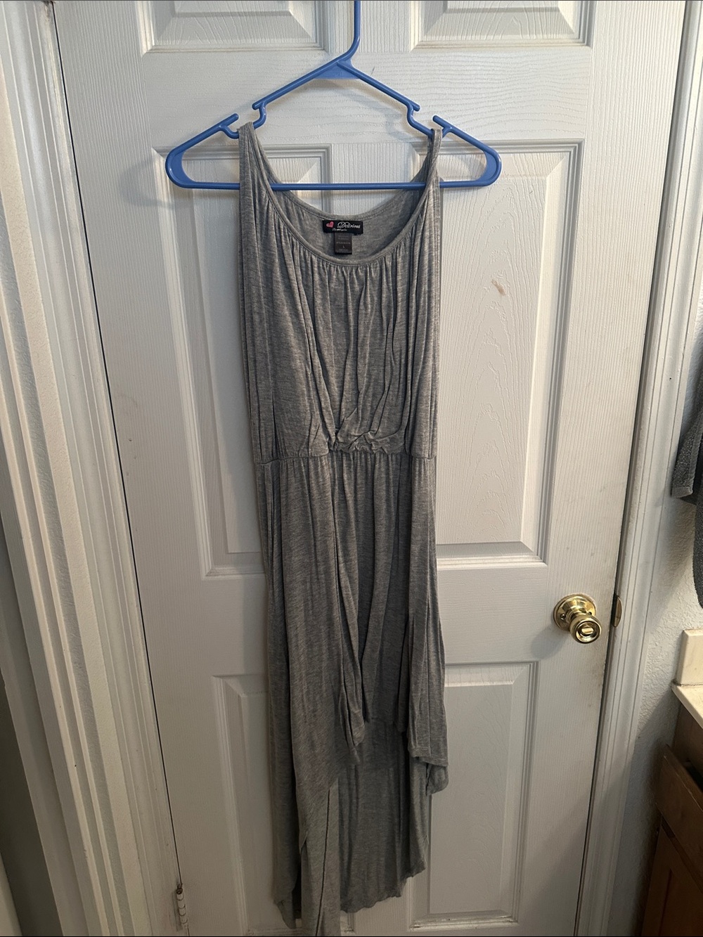 Delirious Gray High-Low Maxi Dress